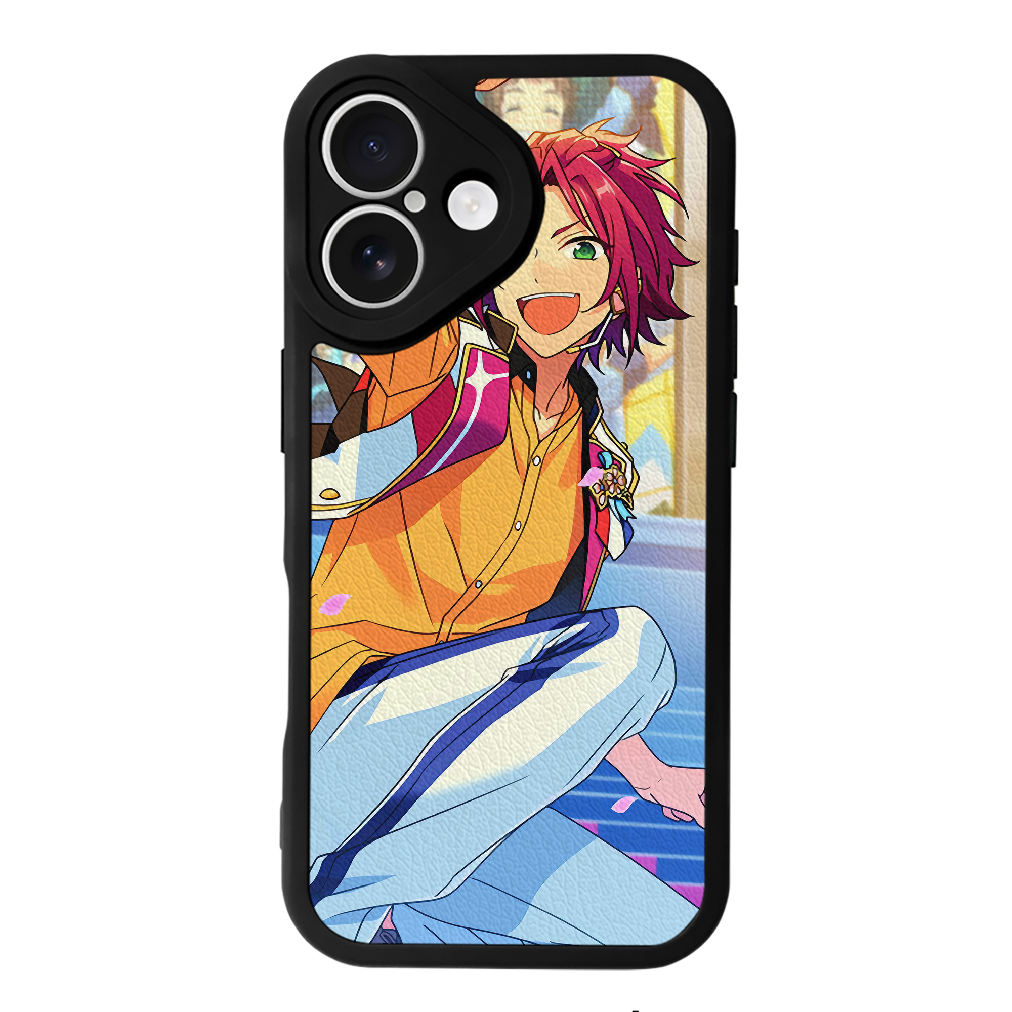 （画像用） あんさんぶるスターズ! Ensemble Stars 【iPhone 16シリーズ対応】シリコンスマホケース（レザー調） 材質：シリコン